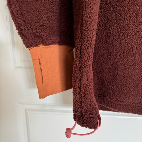 Offline by Aerie Women's Half Zip Fleece‎ Sweatshirt w/Zip Pockets Size XS Brown - Picture 7 of 12